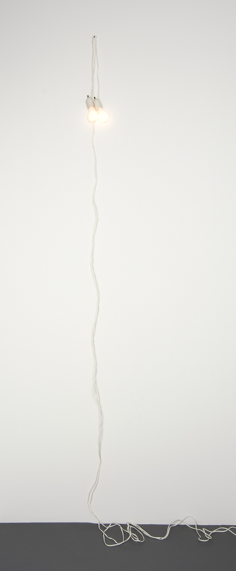 Félix Gonzáles-Torres, Untitled (March 5th) #2, 1991, 40-watt light bulbs, extension cords, porcelain light sockets. University of Michigan Museum of Art, museum purchase made possible by the W. Hawkins Ferry Fund, 1999/2.17