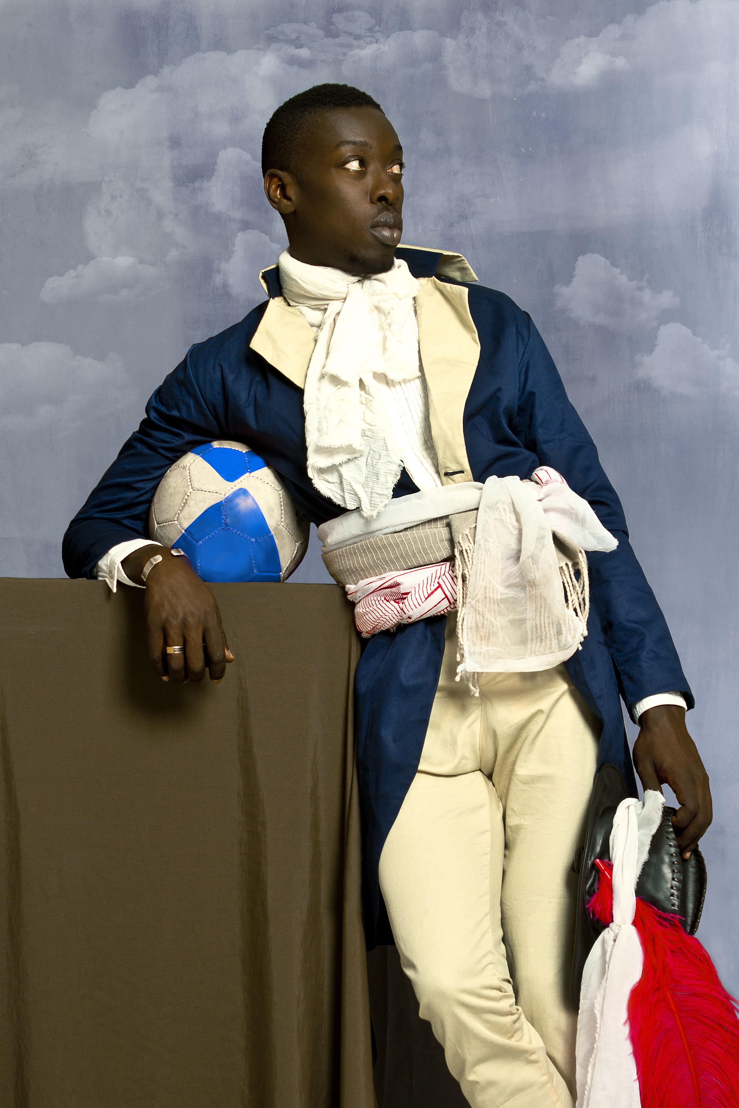 Omar Victor Diop, Jean-Baptiste Belley (1746-1805), 2014, pigment inkjet print on Harman by Hahnemühle paper. Courtesy of Mott-Warsh collection, Flint, Michigan and MAGNIN-A Gallery, Paris, © Omar Victor Diop  