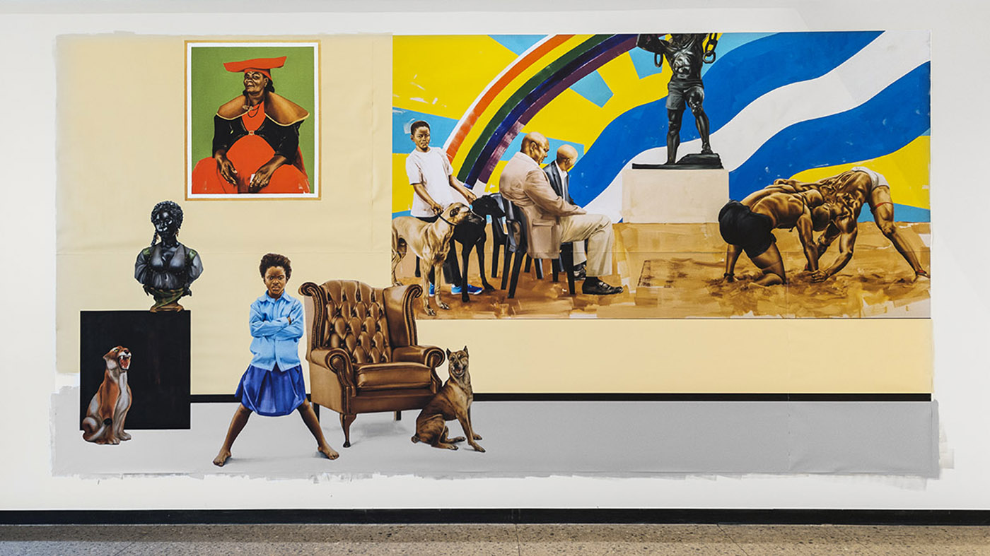 Pan-African Pulp Installation by Meleko Mokgosi