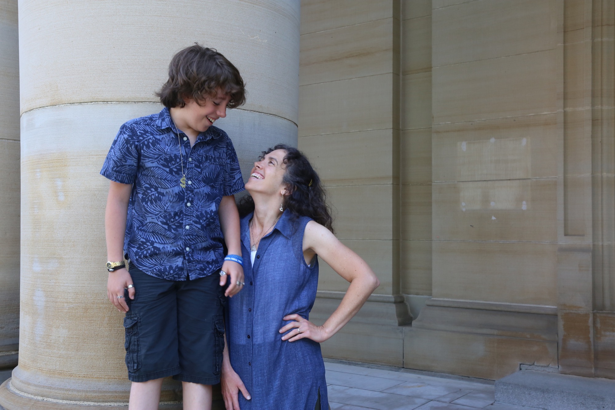 Noah with his mother, Michele