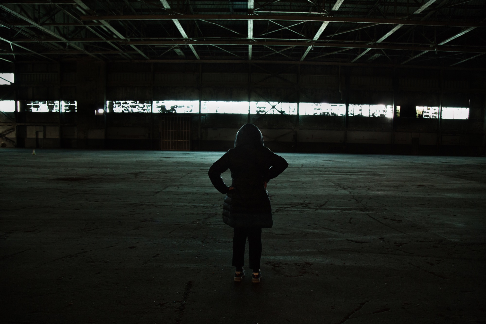 When the lights are off, Willow Run's space is entirely different.
