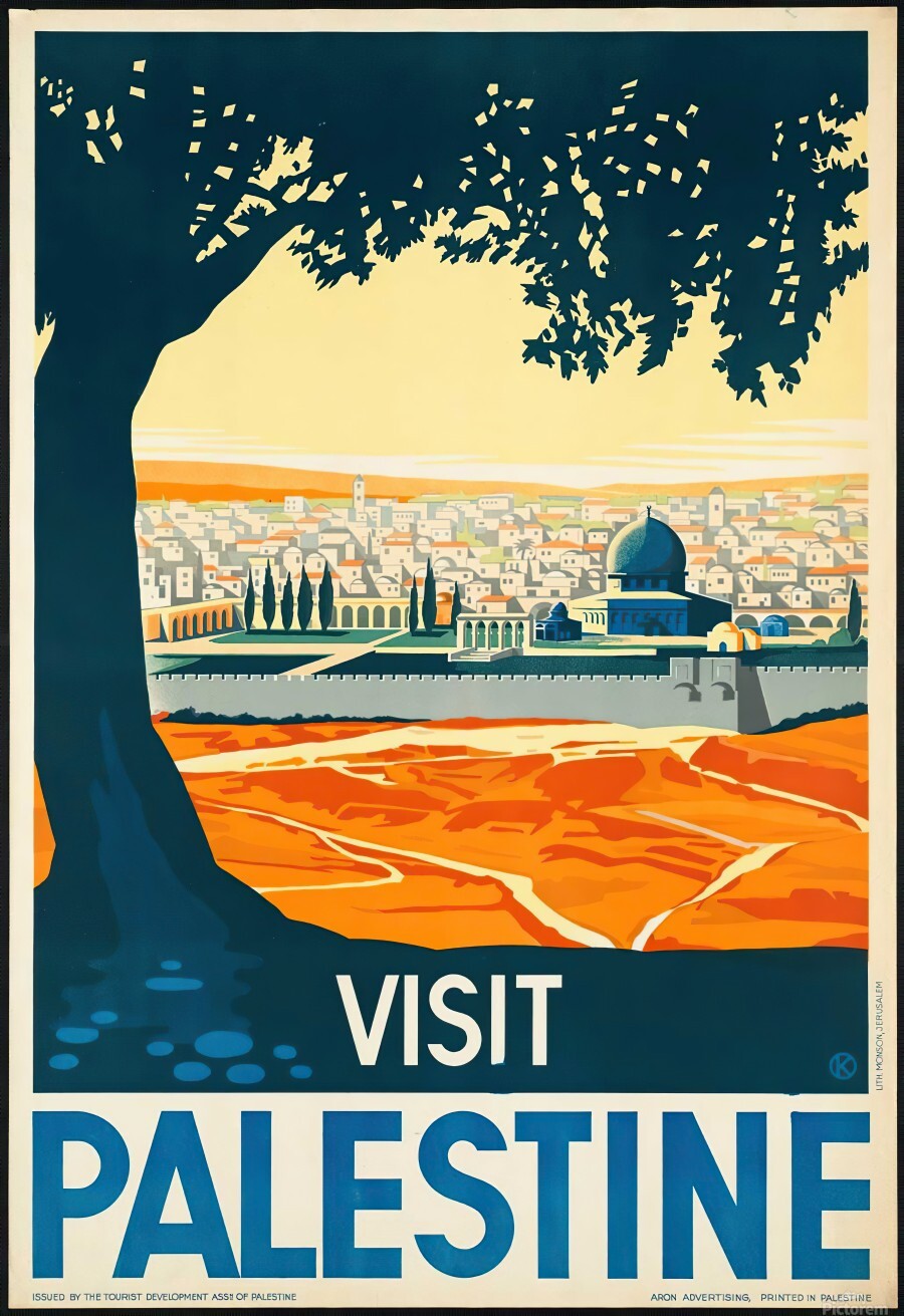Visit Palestine Poster - Franz Krausz (1905-1998), Visit Palestine, 1936